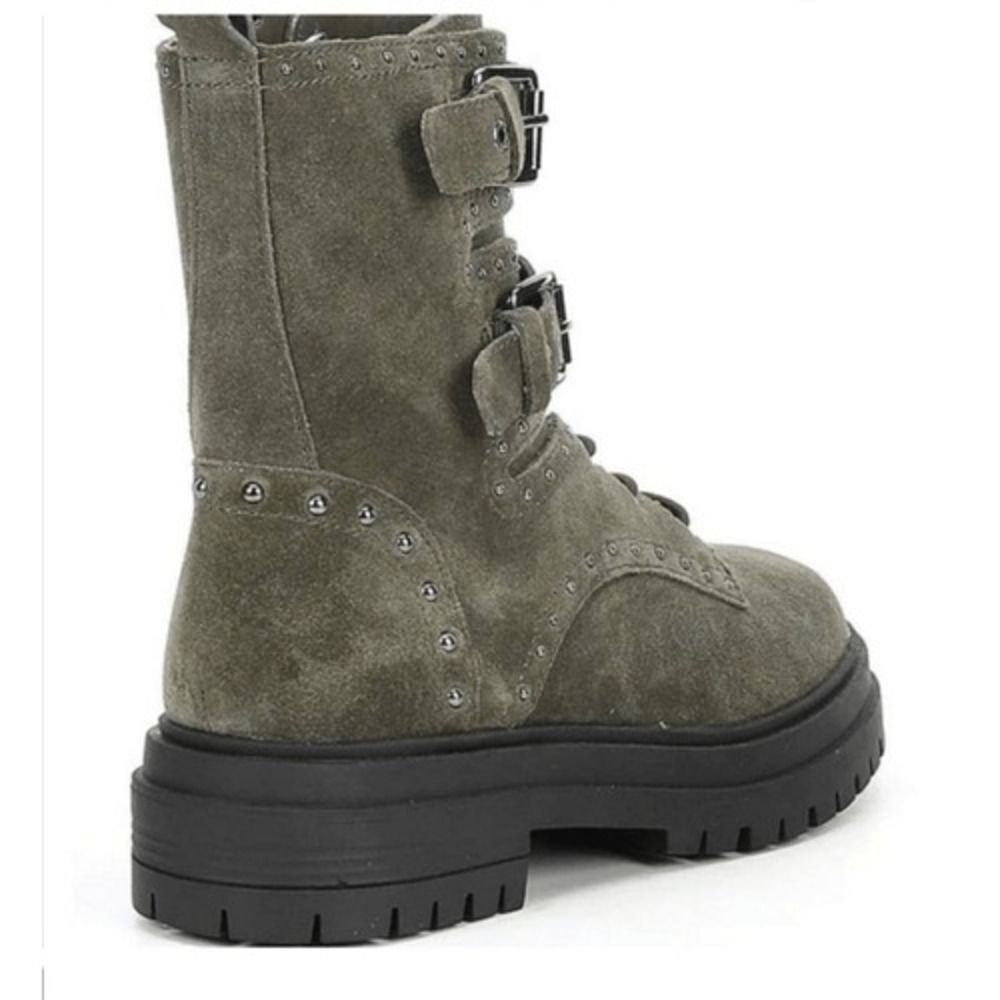 Chelsea & Violet Rhea Suede Combat Boot - Picture 2 of 7